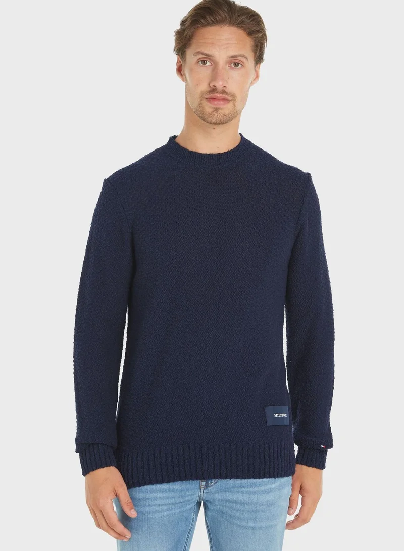 TOMMY HILFIGER Logo Crew Neck Sweater