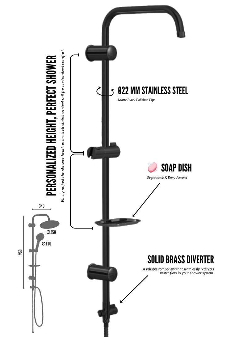 MAAT Rainmax Bronze Black Rain Set | Made in Turkey  - Image 5
