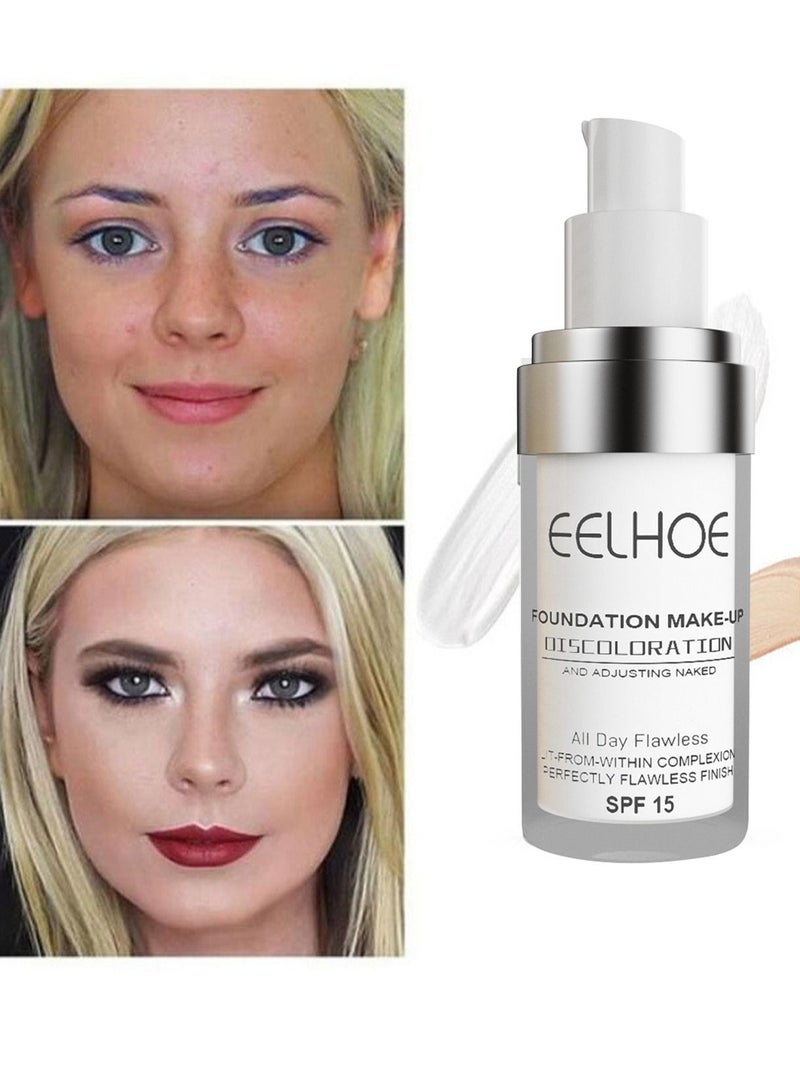 EELHOE Flawless Finish Foundation, Improves Uneven Skin Tone, Lightweight, 30ml - Image 1