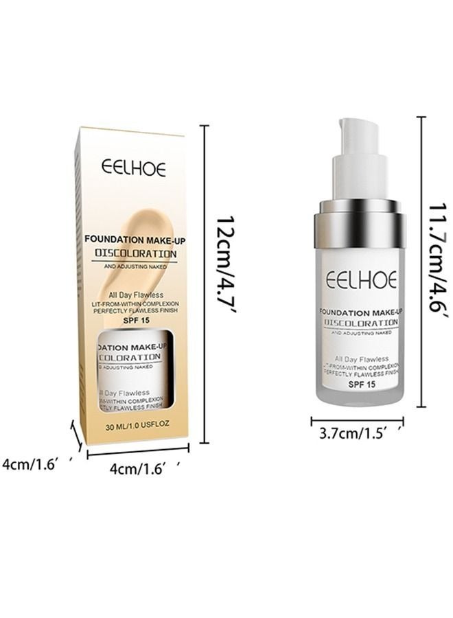 EELHOE Flawless Finish Foundation, Improves Uneven Skin Tone, Lightweight, 30ml - Image 3