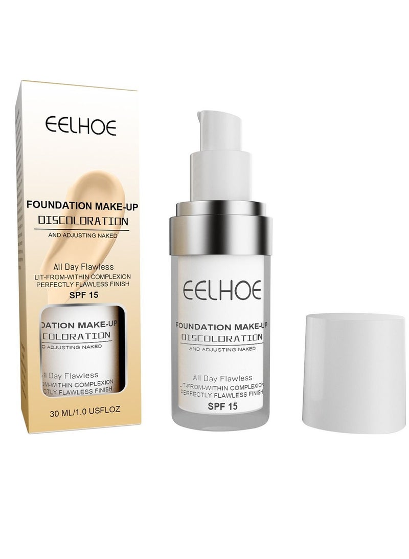EELHOE Flawless Finish Foundation, Improves Uneven Skin Tone, Lightweight, 30ml - Image 4