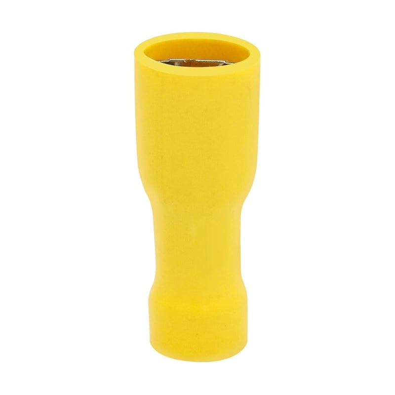 Fully Insulated Electrical Connectors, Yellow 5.5-250 Female for 4-6mm² Cables and Wires, 24A Tinned Copper (100) - Image 4