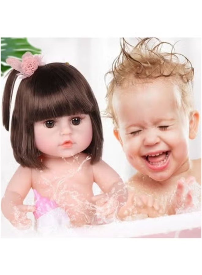 Select by number 15 inch pretend sleep baby doll set, includes a complete accessories kit for toddler boys and girls, random colors, 17.5*11*38 cm - Image 3
