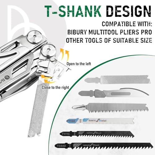 BIBURY Multitool Pliers Spare Parts Kit, Replaceable Wire Cutter, Screwdriver & Window Breaker And Interchangeable Saws Blade and Scalpel Blades Suitable With BIBURY Multitool Pliers - Image 3
