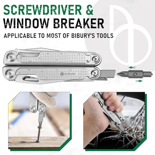 BIBURY Multitool Pliers Spare Parts Kit, Replaceable Wire Cutter, Screwdriver & Window Breaker And Interchangeable Saws Blade and Scalpel Blades Suitable With BIBURY Multitool Pliers - Image 5