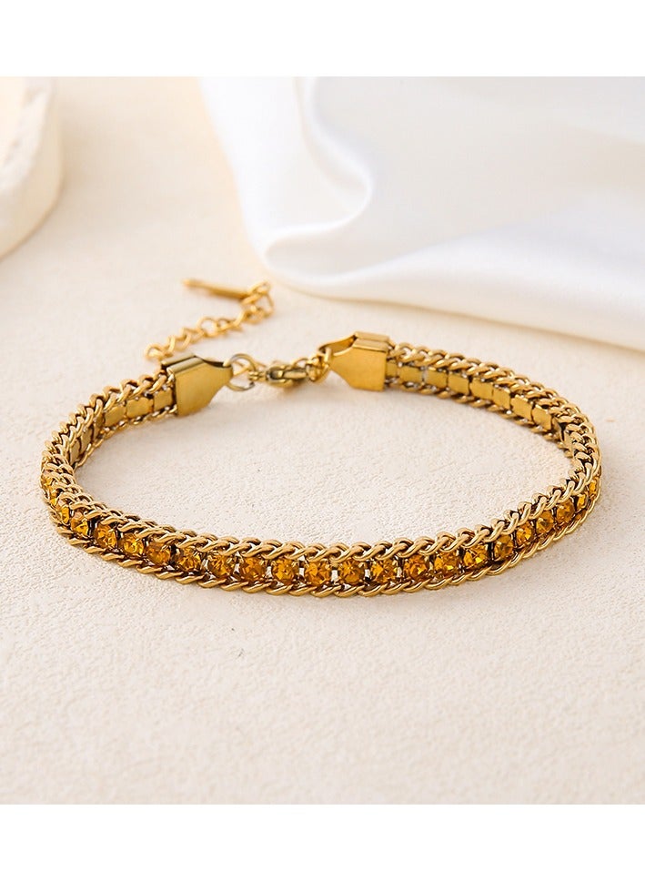 Mark Fairwhale Fashionable High-end Light Luxury Four Petal Flower Bracelet 