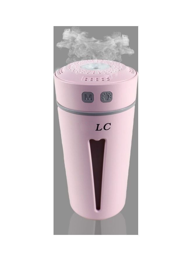 ال سي مرطب هواء صغير USB سعة 130 مل مع إضاءة LED – مرطب رذاذ محمول بالموجات فوق الصوتية للمنزل والمكتب - Image 4