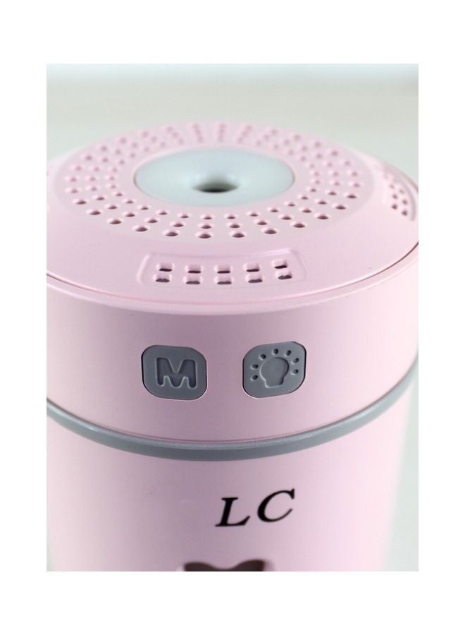 ال سي مرطب هواء صغير USB سعة 130 مل مع إضاءة LED – مرطب رذاذ محمول بالموجات فوق الصوتية للمنزل والمكتب - Image 3