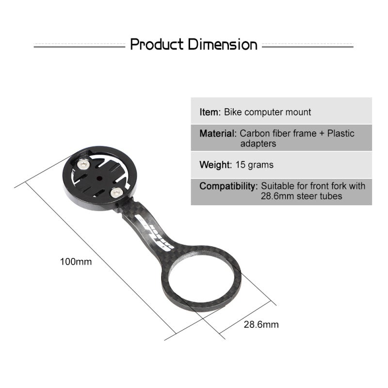 GUB 2 in 1 Bicycle Stem Computer Holder Speed Controller Mount Holder Lightweight Carbon Fiber Bike Speedometer Holder for Garmin/Bryton/Cateye - Image 5