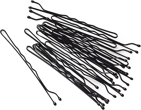 Manicare 24 Kirbigrips Black 5cm Waved Bobby Pins Grips For Holding Hair In Place Styling Buns Updos Strong Secure Durable Suitable For All Hair Types And Lengths Hairdressing Salon - Image 4