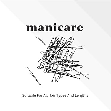 Manicare 24 Kirbigrips Black 5cm Waved Bobby Pins Grips For Holding Hair In Place Styling Buns Updos Strong Secure Durable Suitable For All Hair Types And Lengths Hairdressing Salon - Image 2