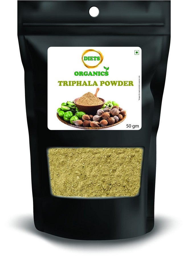 DIETS ORGANICS Triphala Powder -50G (2) Kadukkai, Thanrikkai, And Nellikai - 50 G Pack Of 2 - Image 1