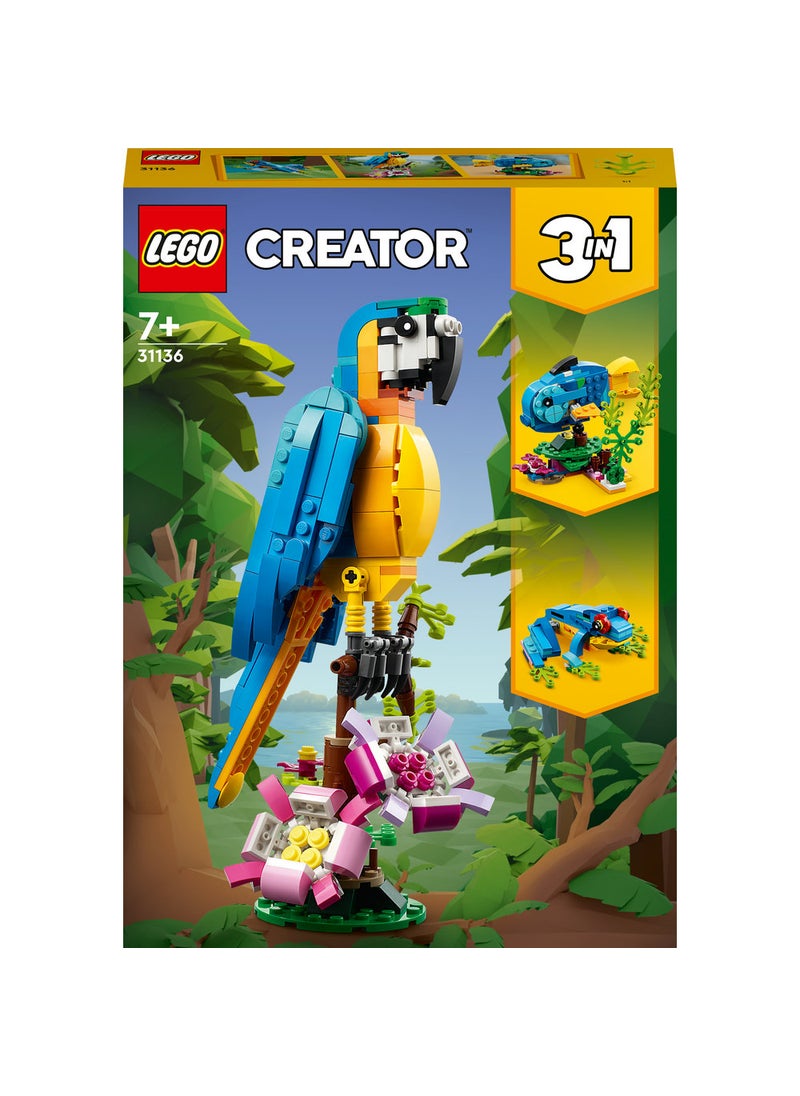 LEGO Creator Exotic Parrot 31136 Building Toy Set (253) Pieces  - Image 2