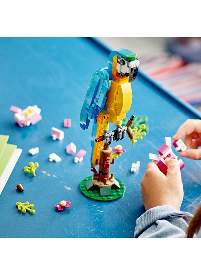 LEGO Creator Exotic Parrot 31136 Building Toy Set Featuring Parrot, Fish and Frog Toys; Gift for Animal-Lovers; Colorful and Exotic Models for Kids Aged 7+ (253 Pieces)  - Image 4