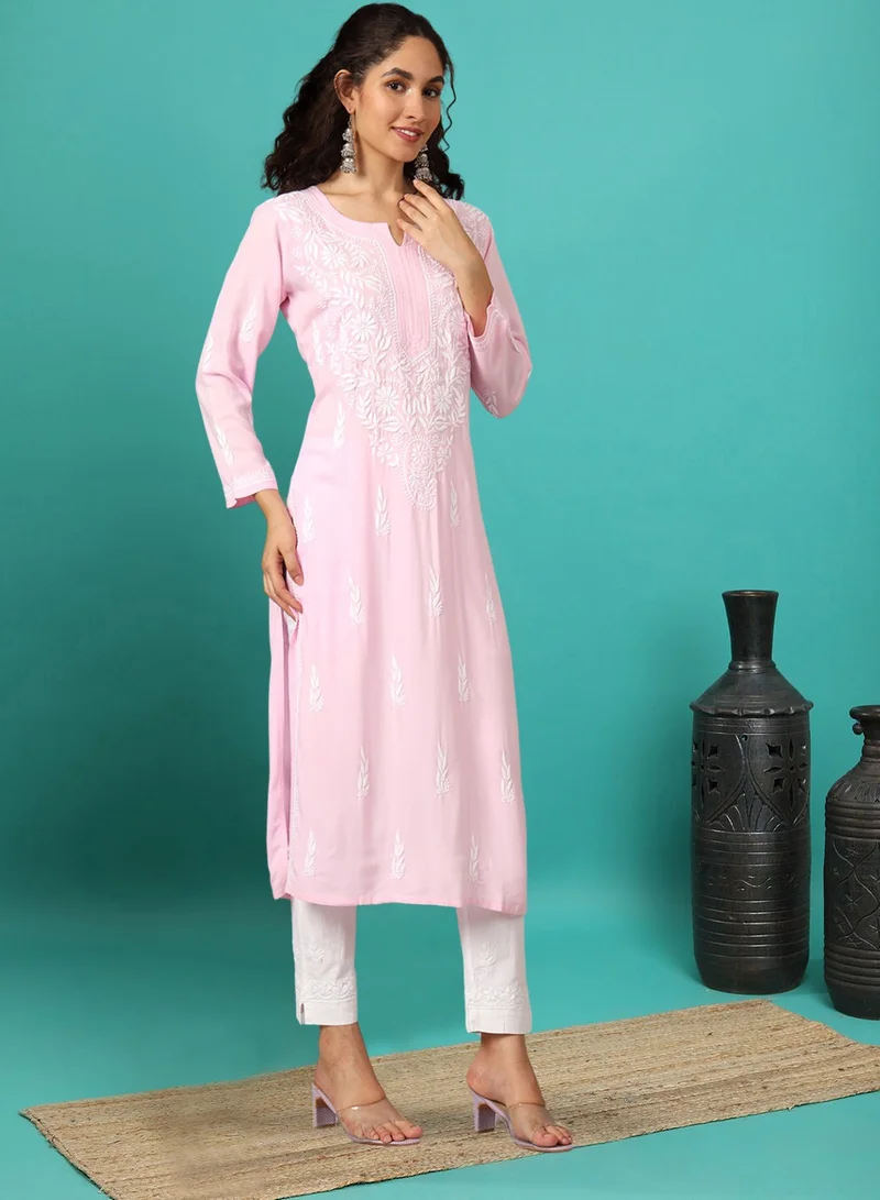 الايا كورتا رايون شيكانكاري مطرزة يدويًا للنساء-AL3451