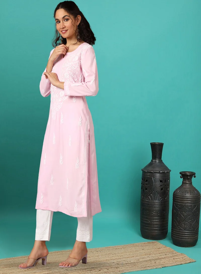 الايا كورتا رايون شيكانكاري مطرزة يدويًا للنساء-AL3451