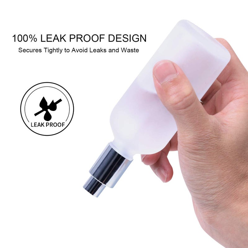 Hydior Empty Frosted Glass Spray Bottle 3.4oz, Perfume Atomizer, Fine Mist Spray (2 PACK) - Image 4