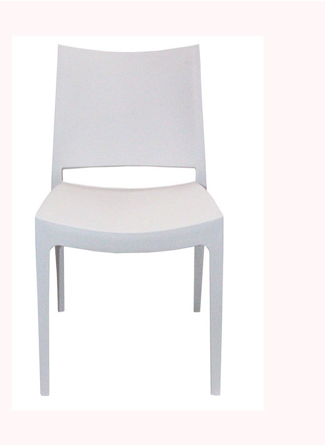 JILPHAR FURNITURE Jilphar Classical Armless Fiber Plastic Chair White  - Image 1