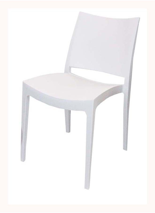 JILPHAR FURNITURE Jilphar Classical Armless Fiber Plastic Chair White  - Image 2