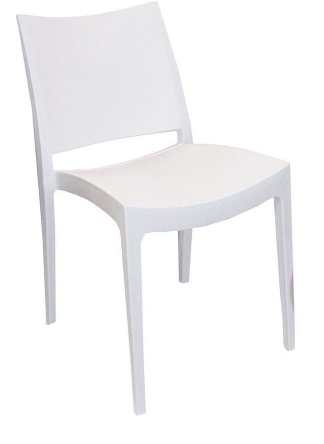 JILPHAR FURNITURE Jilphar Classical Armless Fiber Plastic Chair White  - Image 3