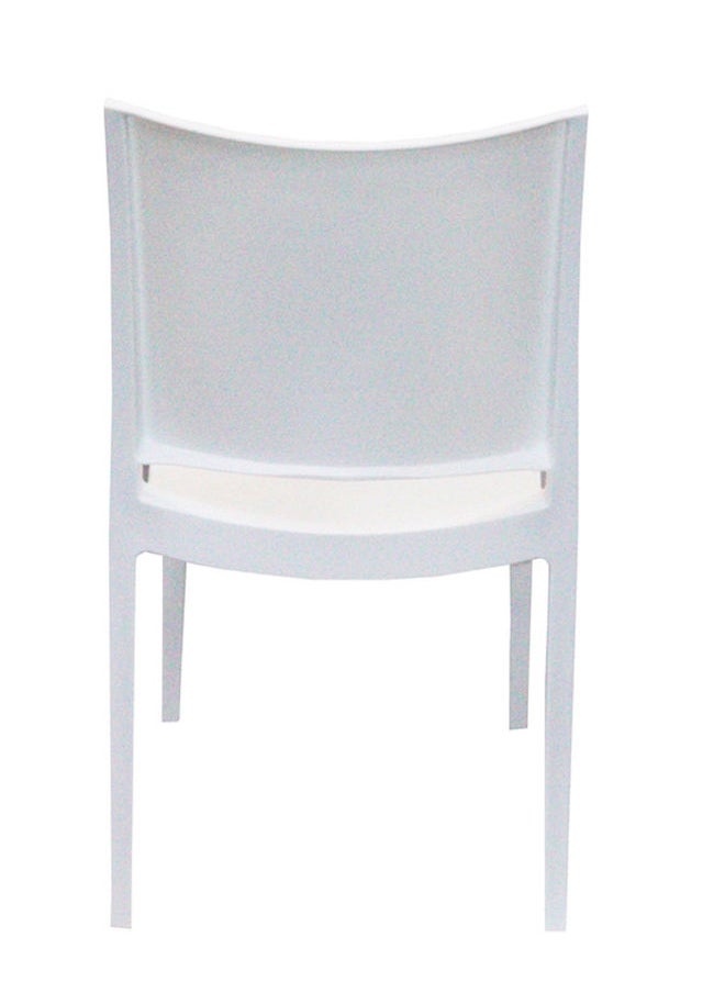 JILPHAR FURNITURE Jilphar Classical Armless Fiber Plastic Chair White  - Image 4