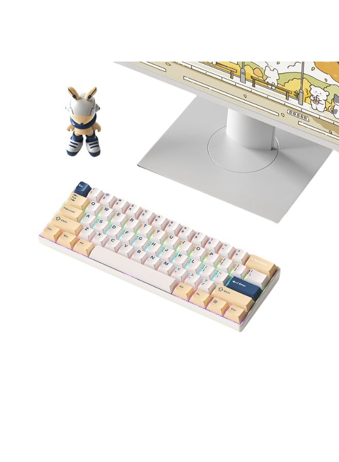 EBMINI New E-Sports Wired Backlit Mechanical Portable Small Keyboard