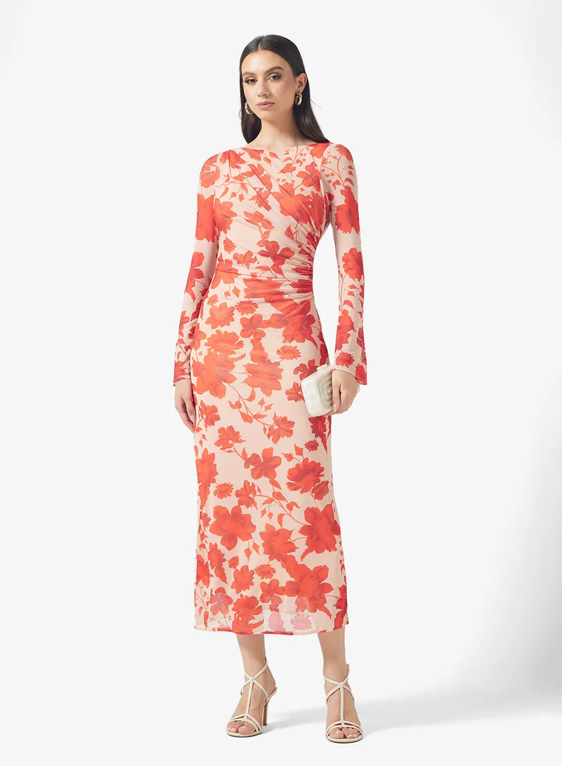 PRETTY LAVISH Ethel Long Sleeve Jersey Midaxi Dress