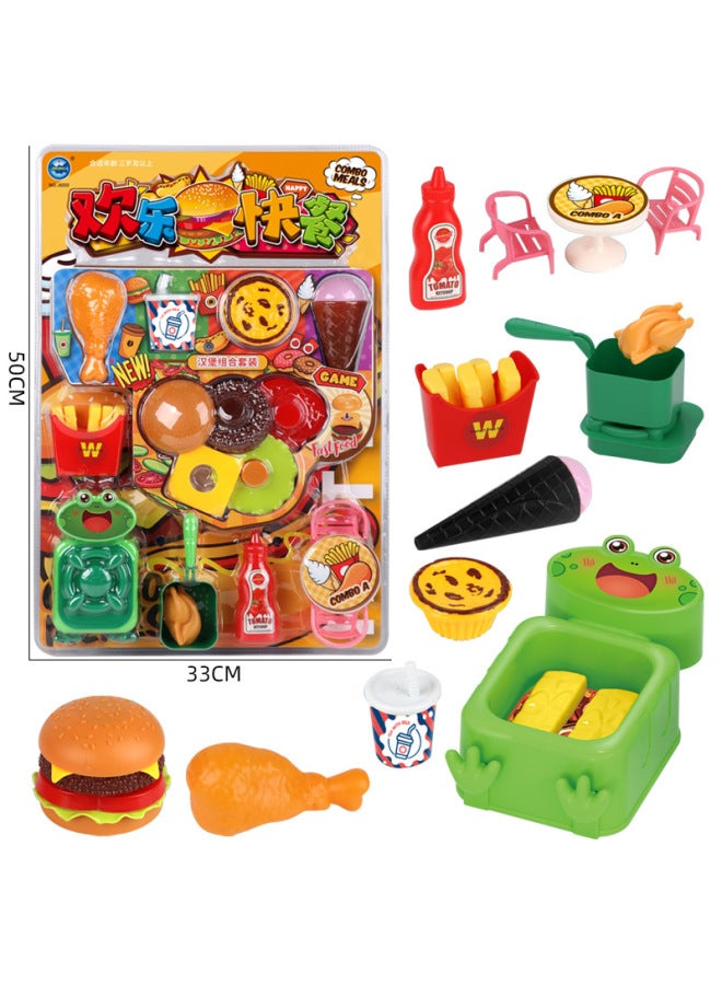 Innovative Children's Fruit Mixing Juicer Cutting Music Simulation Home Appliances Kitchen Play Toys-Color:54694 Hanging Plate [playhouse Special Barbecue] Random Color 539-58 - Image 3