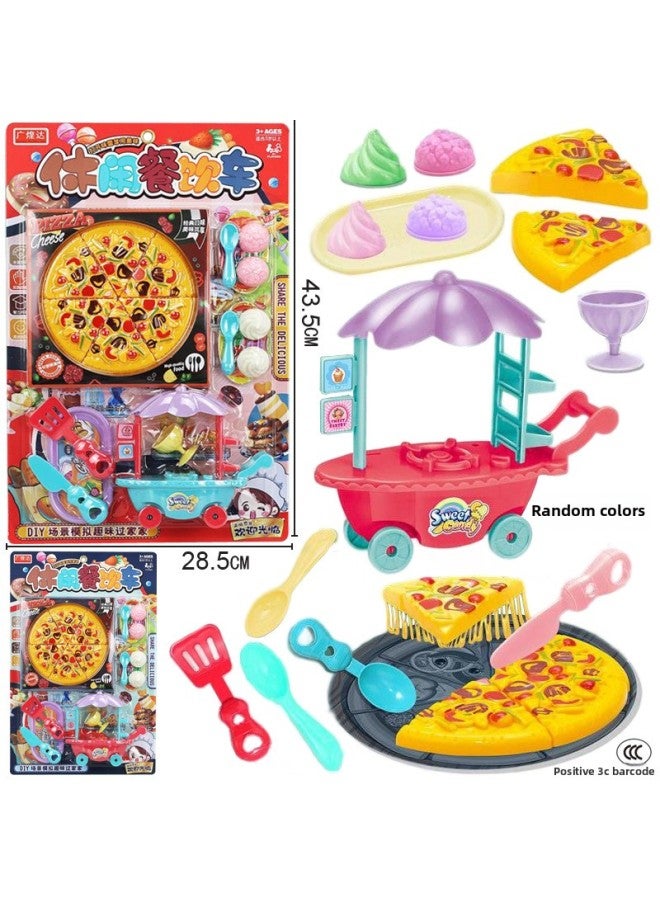 Innovative Children's Fruit Mixing Juicer Cutting Music Simulation Home Appliances Kitchen Play Toys-Color:54694 Hanging Plate [playhouse Special Barbecue] Random Color 539-58 - Image 4