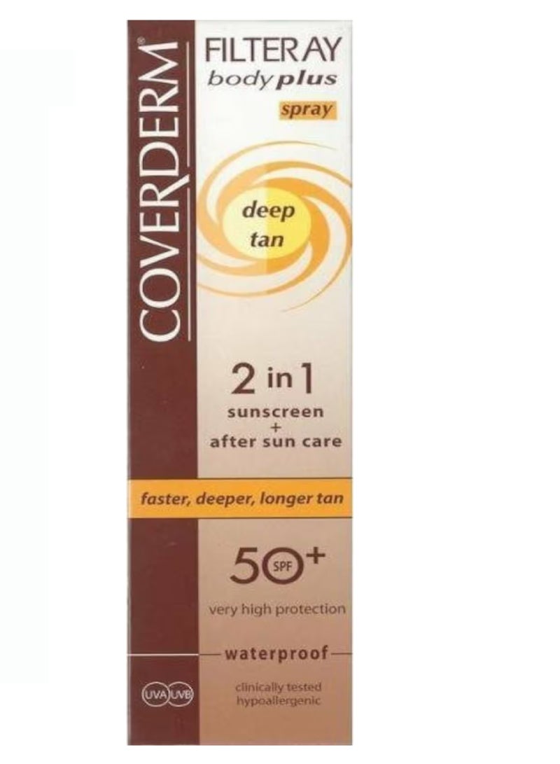 COVERDERM DEEP TAN 2IN1 SPF50+