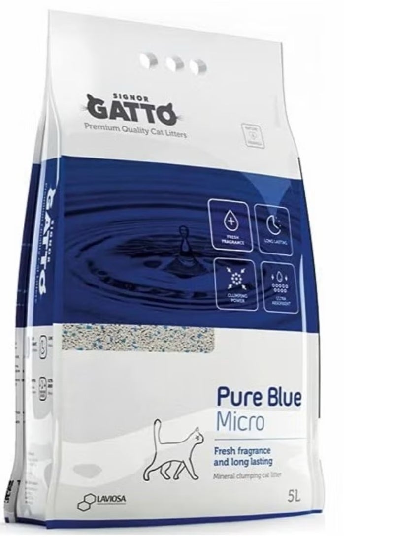 Signor Gatto Pure Blue Micro Cat Litter 10L - Image 1