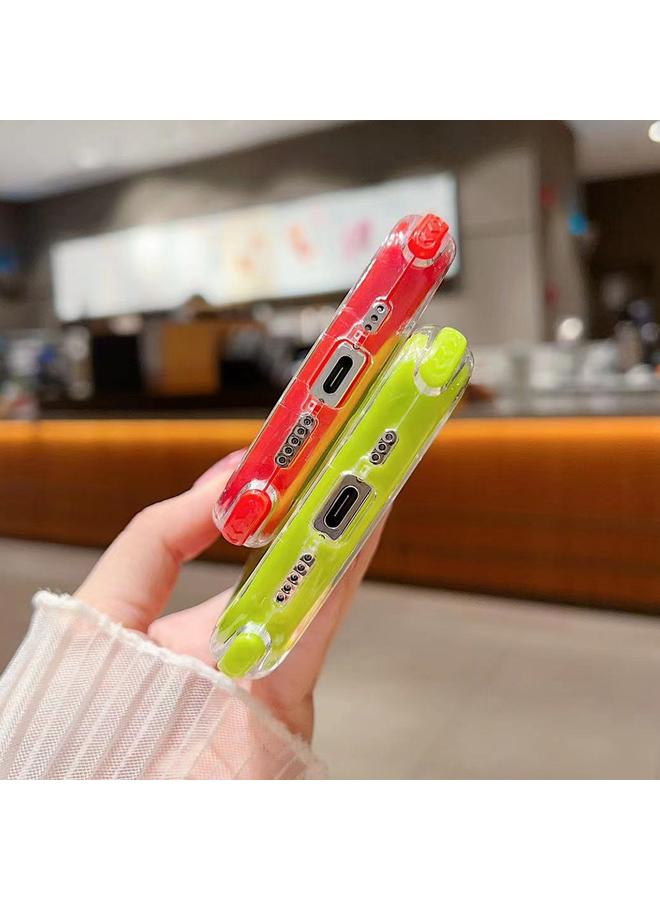 S-TOP Case For iPhone 15 Plus Dreamland 3 in 1 Solid Color Transparent Frame PC + TPU Phone Case - Image 5