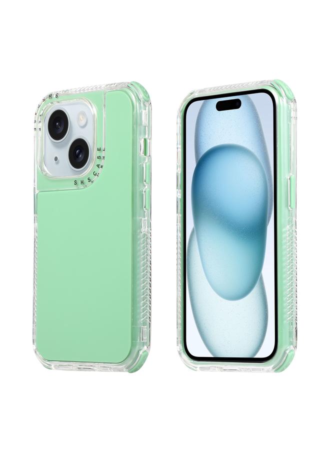 S-TOP Case For iPhone 15 Plus Dreamland 3 in 1 Solid Color Transparent Frame PC + TPU Phone Case - Image 1