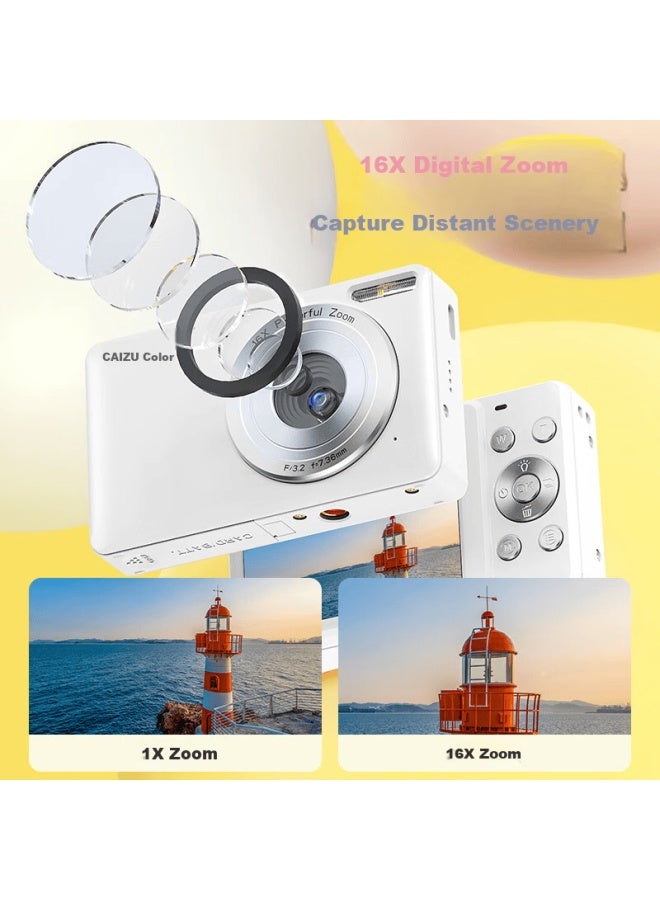 Caizu 6400w Pixel Digital Camera Student Campus Beauty Entry-level Compact Camera Z3 Replacement Ccd Mobile Phone Transfer Camera New Year Birthday Gift - Image 3