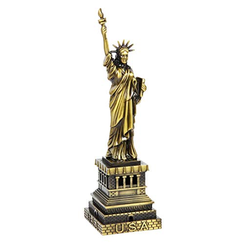 Lilone Metal Paris Eiffel Tower, Statue of Liberty, Pyramid, London Eye Showpiece Combo for Home Decoration Items, Birthday, Standard - Image 3