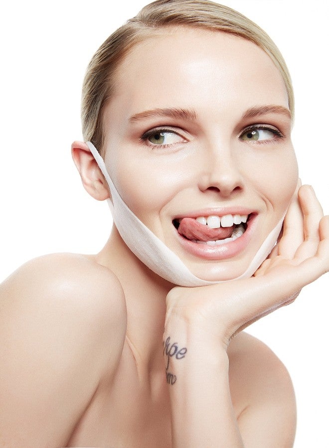 MAGICSTRIPES Lifting Collagen Mask - V Line Mask, Double Chin Reducer Lifting Face Mask, V Shape Slimming Facial Mask (BOX - 5 Masks) - Image 3