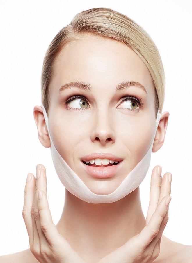 MAGICSTRIPES Lifting Collagen Mask - V Line Mask, Double Chin Reducer Lifting Face Mask, V Shape Slimming Facial Mask (BOX - 5 Masks) - Image 4