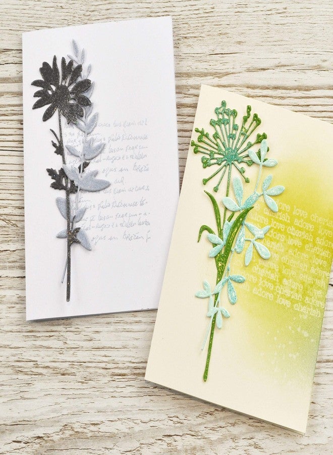 Sizzix Thinlits Die Set , Wildflower Stems #1 by Tim Holtz, 5 Pack, One Size, Multicolor 5 Piece - Image 2
