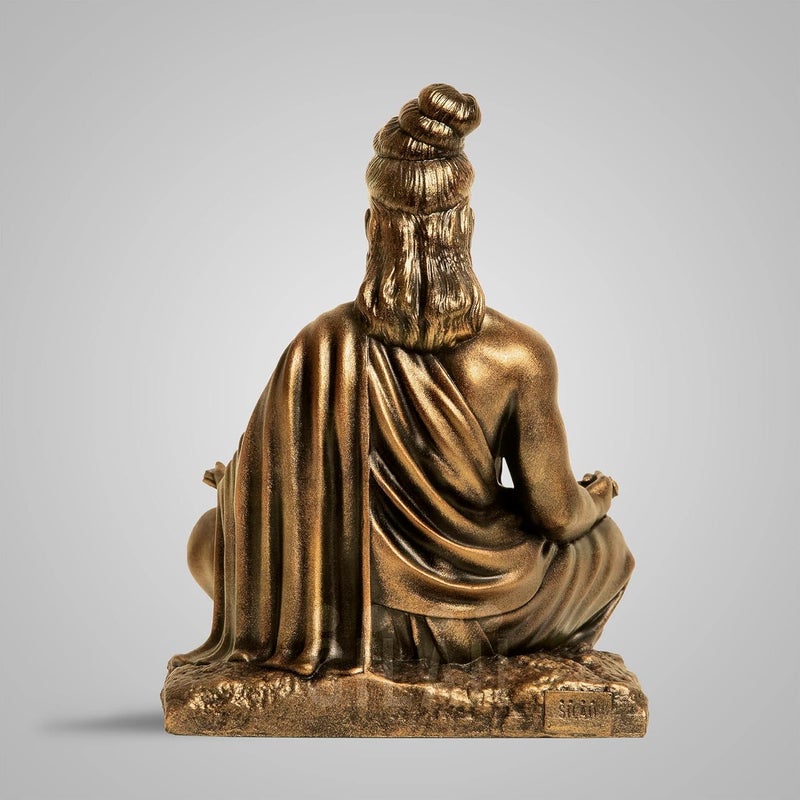 SILAII Thiruvalluvar Sculpture 5 Inch Antique Bronze Colour - Image 5