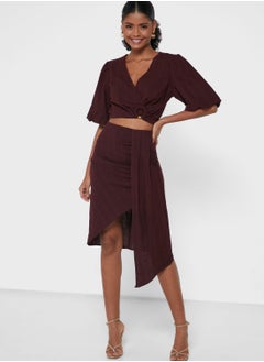 Asymmetric Midi Skirt