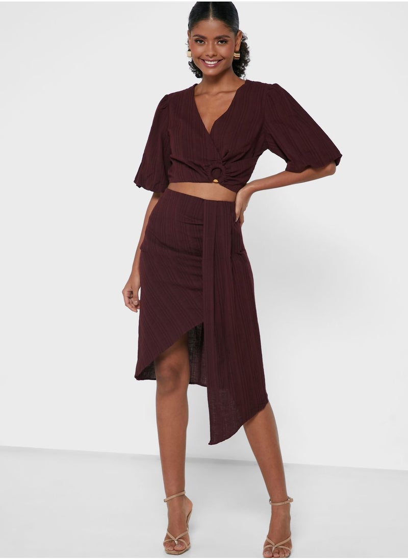 The Fifth - Asymmetric Midi Skirt - Image 1