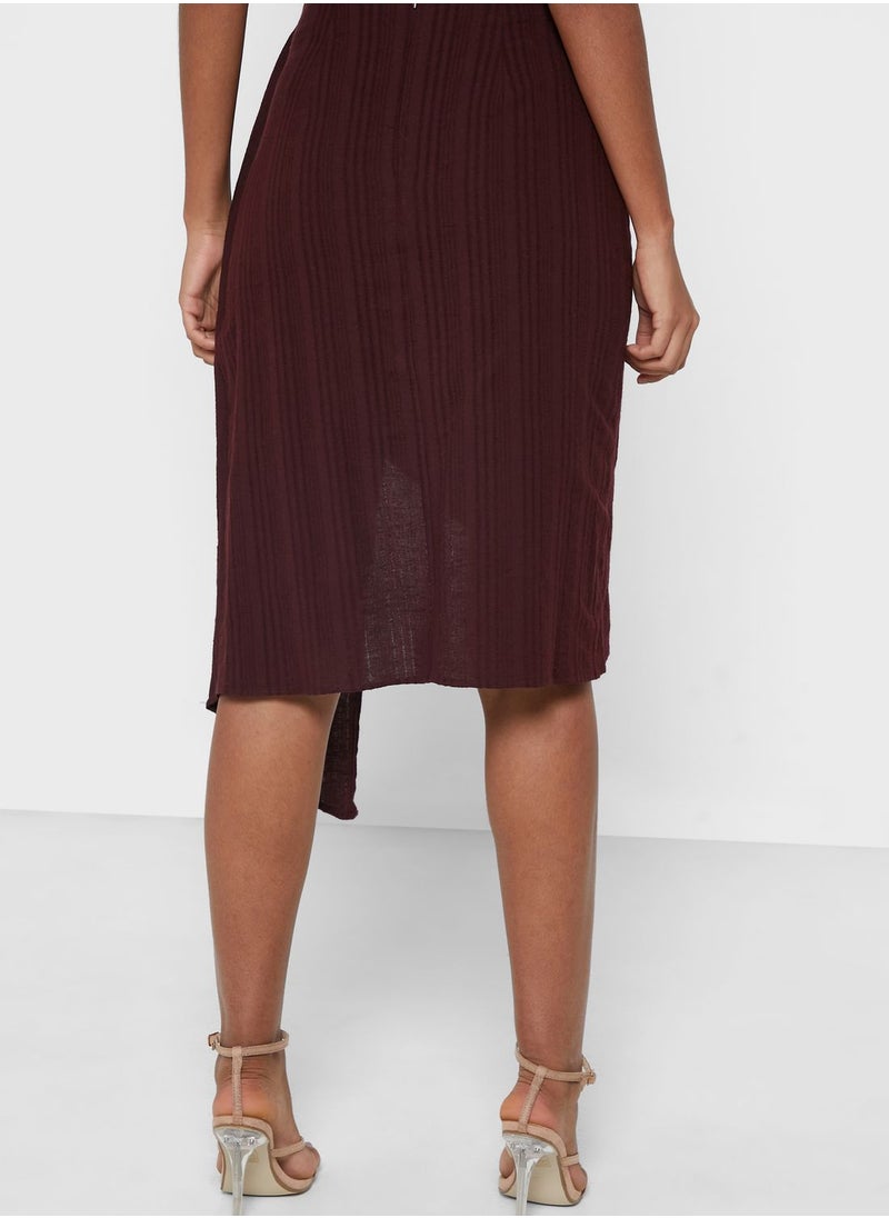 The Fifth - Asymmetric Midi Skirt - Image 1