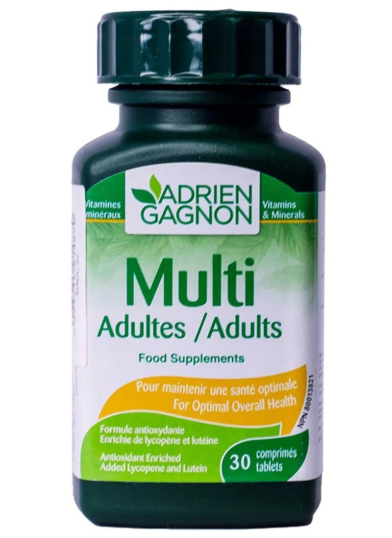 ADRIEN GAGNON - Multi Adultes 30 Tablets - Image 1