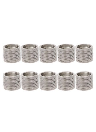Shapenty 100PCS Silver Metal Key Rings Bulk Flat Split Key Chain Part Connector Keyring Clip Keychain Clasp Holder for DIY Craft Project and Home Car Keys Organization Silver 1 Inch25mm - pzsku/Z99C3CD9EEF69C4897C68Z/45/1748243413/2c4ef85d-9d6e-492a-a4ed-6e2c3026e1a4