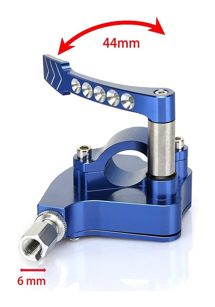 TARAZON Universal Billet CNC 7/8" ATV Throttle Lever Thumb Controller Assembly - Blue - Image 2