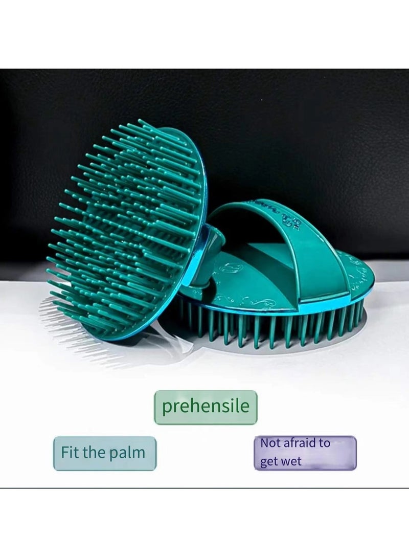 Heeta hair scalp massager shampoo brush body massage brush green - Image 3