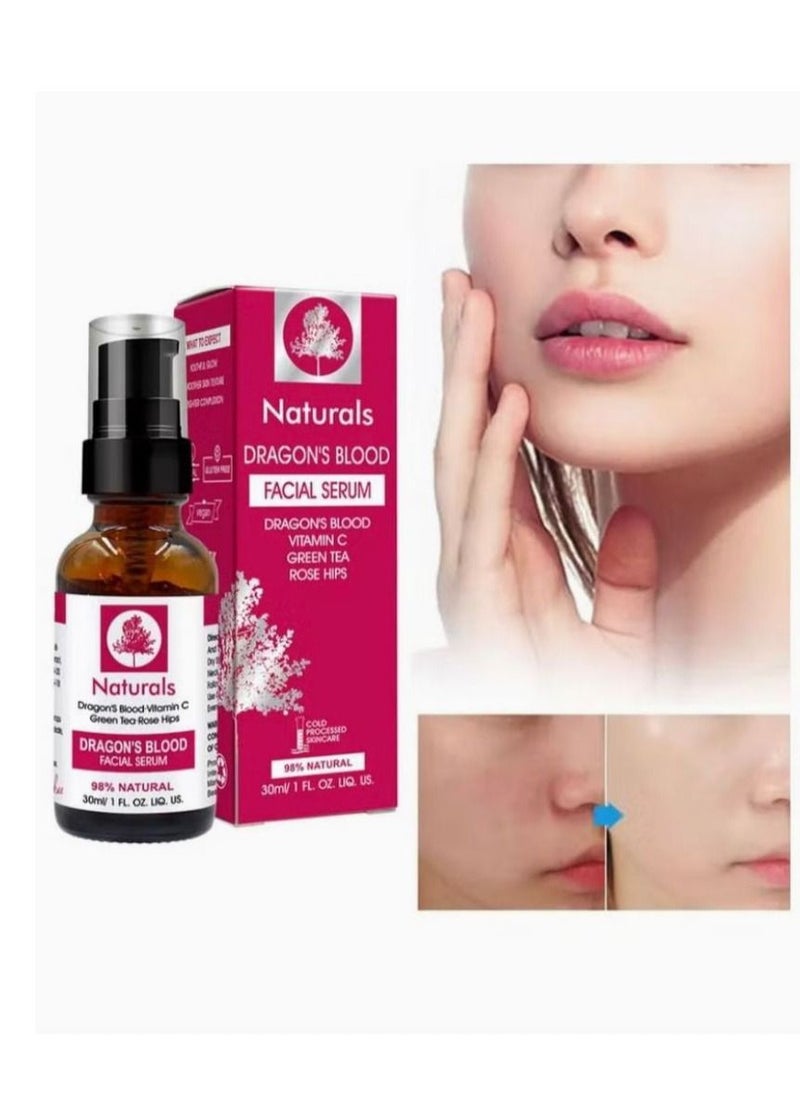 Natural Glycolic 30% Medium Strength Micro Peel 30ML+ Dragon's Blood Facial Serum 30ml  - Image 2