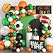 Sowide Sport Balloons Arch GarlandBall Theme Balloon Garland Kit White Green Black Orange Balloons Ball Foil Balloons for Sports Theme Party Games Garden Theme Party Celebration Party - Image 3