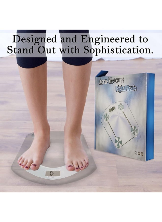 Toshionics Digital LCD Electronic Glass Weighing Scale White - Image 2