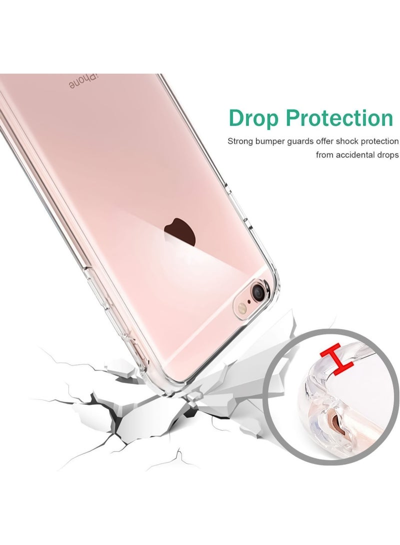 غطاء فائق اللمعان وشفاف تماماً لهاتف Apple iPhone 6 / 6s، يوفر حماية فائقة وامتصاصاً للصدمات، ويتميز بسُمك 2 مم - شفاف. - Image 5